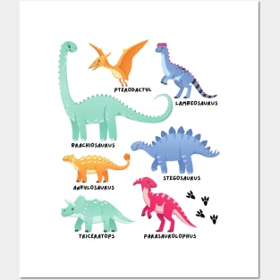 Types of Dinosaurs Future Paleontologist Kids Dino Lover Posters and Art